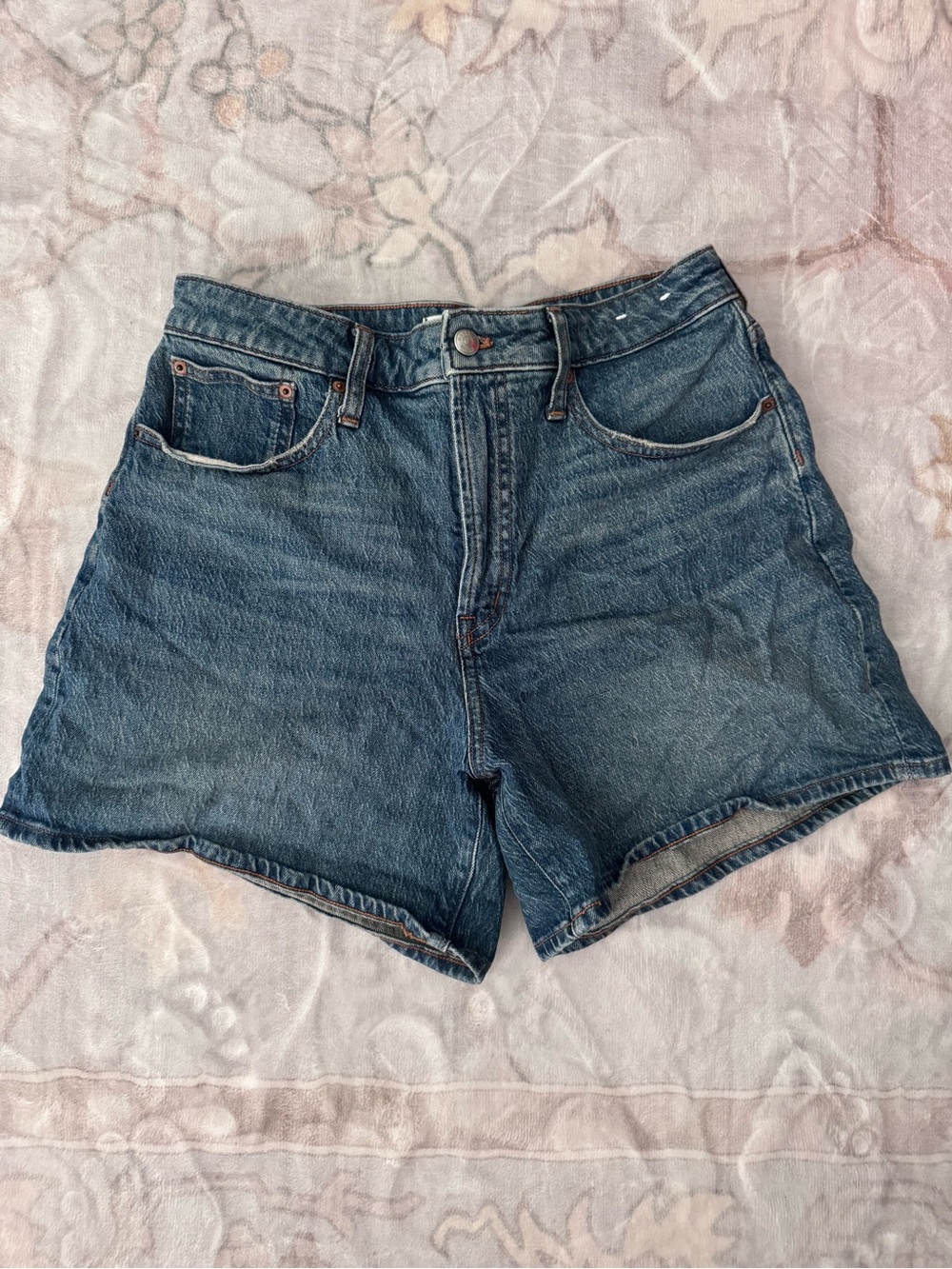 Madewell Washed Blue Denim Jean Shorts
